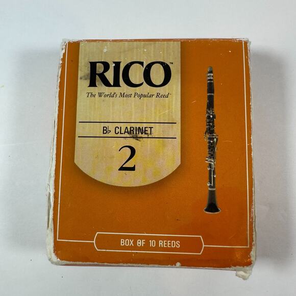 Rico Clarinet Reeds - Opened pkg NINE Reeds #2 Reed Strength Made in USA - Picture 1 of 7